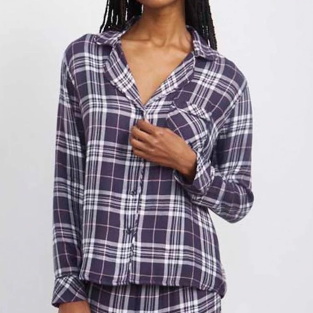 Rails Clara Flannel Pajama Top Size Small